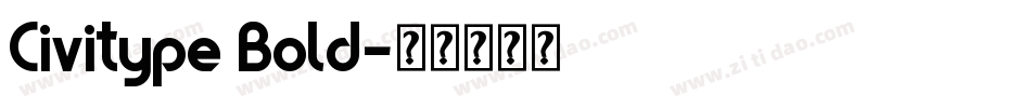 Civitype Bold字体转换